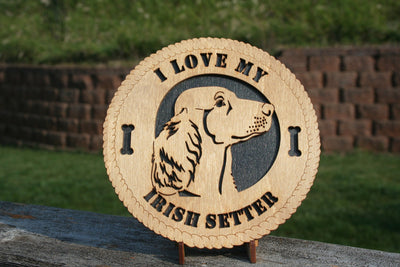 I Love My Irish Setter! - Irish Setter - Irish Setter Dog Lover - Irish Setter Home Decor - Irish Setter Gift - Irish Setter Dog