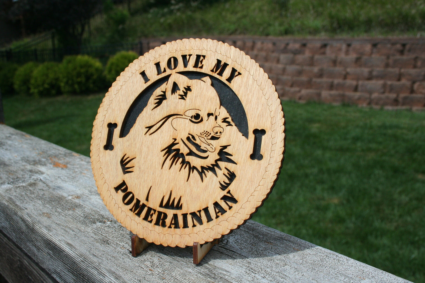 I Love My Pomerainian Dog Plaque, Pomerainian Home Decor, Pomerainian Wall Art, Pomerianian Christmas Gift, Dog Lover, Pomerainian Dog Sign