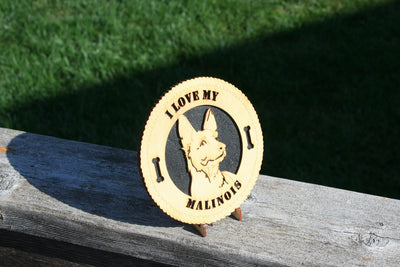 I Love My Malinois Dog Plaque, Malinois Dog, Malinois Dog Gift/Sign, Malinois Wall Art, Malinois Home Decor, Malinois Decoration