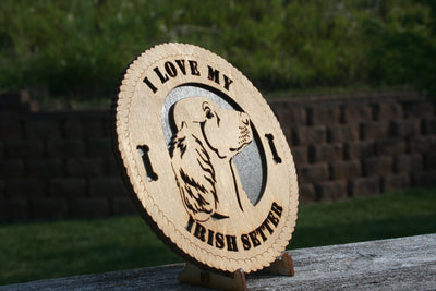 I Love My Irish Setter! - Irish Setter - Irish Setter Dog Lover - Irish Setter Home Decor - Irish Setter Gift - Irish Setter Dog