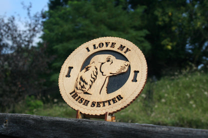 I Love My Irish Setter! - Irish Setter - Irish Setter Dog Lover - Irish Setter Home Decor - Irish Setter Gift - Irish Setter Dog