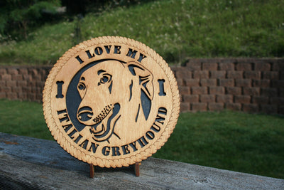I Love My Irish Greyhound, Irish Dog, Irish Greyhound Dog, Dog Lover, Dog Home Decor, Irish Greyhound Gift, Irish Greyhound Art