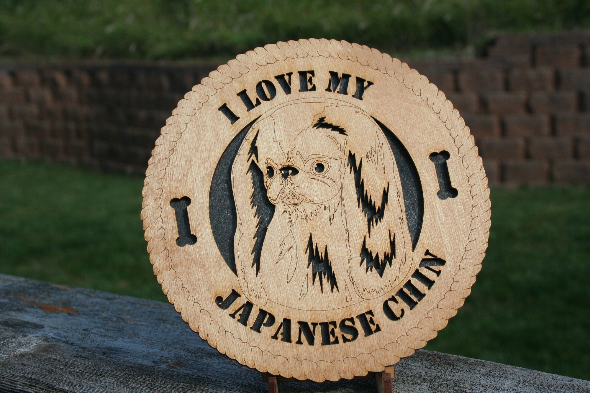 I Love My Japanese Chin Dog Plaque Dog Sign Dog Decor Dog Home