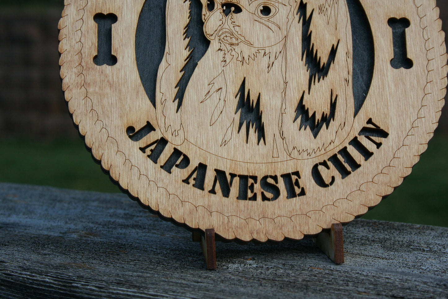 I Love My Japanese Chin Dog Plaque, Dog Sign, Dog Decor, Dog Home Decor, Dog Wall Art, Dog Desk Art, Japanese Chin Dog Gift, Mini Dog