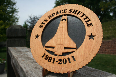 USA STS Space Shuttle 1981-2011 Memorial Plaque, Space Shuttle Home Decor, Space Shuttle Wall Art, Space Shuttle Objects, USA Space Shuttle