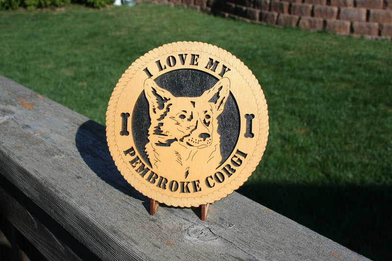 I Love My Pembroke Corgi Dog Plaque, Pembroke Corgi Dog, Pembroke Corgi Dog Gift/Sign, Pembroke Corgi Wall Art, Pembroke Corgi Lover