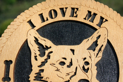 I Love My Pembroke Corgi Dog Plaque, Pembroke Corgi Dog, Pembroke Corgi Dog Gift/Sign, Pembroke Corgi Wall Art, Pembroke Corgi Lover
