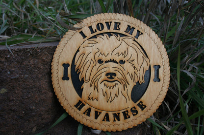 I Love My Havanese, Love My Havanese, Havanese Gift, Havanese Home Decor, Havanese Unique Gift, Blanquito, Havanese Tribute Plaque