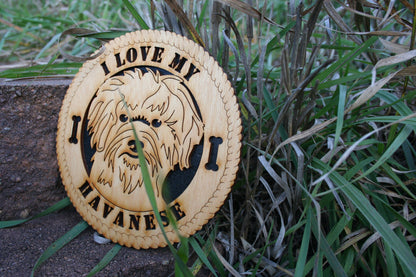 I Love My Havanese, Love My Havanese, Havanese Gift, Havanese Home Decor, Havanese Unique Gift, Blanquito, Havanese Tribute Plaque