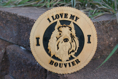 I Love My Bouvier, Bouvier Dog, Bouvier Tribute, Bouvier Art, Bouvier Unique Gift, Bouvier Decoration, Bouvier Breed, Bouvier des Flandres