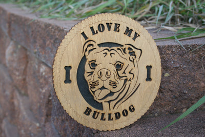 I Love My Bulldog, Bulldog Gift, English Bulldog, British Bulldog, Bulldog Art, Bulldog Unique Gift, Bull dog Gift, Bulldog Dog Breed