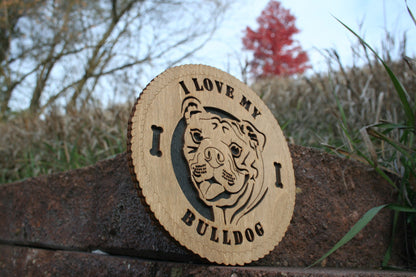 I Love My Bulldog, Bulldog Gift, English Bulldog, British Bulldog, Bulldog Art, Bulldog Unique Gift, Bull dog Gift, Bulldog Dog Breed