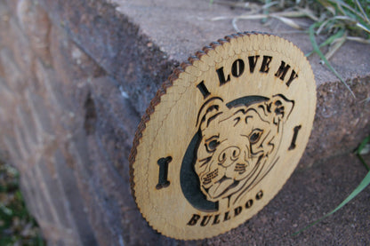 I Love My Bulldog, Bulldog Gift, English Bulldog, British Bulldog, Bulldog Art, Bulldog Unique Gift, Bull dog Gift, Bulldog Dog Breed