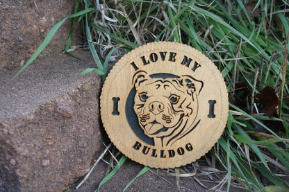 I Love My Bulldog, Bulldog Gift, English Bulldog, British Bulldog, Bulldog Art, Bulldog Unique Gift, Bull dog Gift, Bulldog Dog Breed